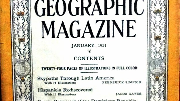National Geographic North American publication with several articles including the Hispaniola Island. Dated with the year 1931. Size is 7 by...