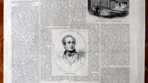 Thomas Moore One page printed on both sides of the periodical publication 