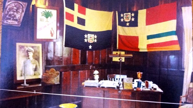 Despacho Color post card with the Office of Dictator Refael Leonidas Trujillo in the city of San Cristobal. The dimension is 3.5...