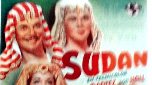 Sudan In english An original small poster for the hit movie with the title Sudan shown today in Cine Florida on 22 of June,...
