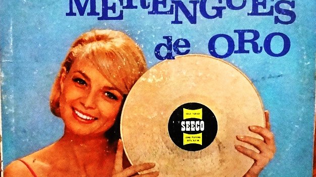 Merengues de Oro A LP record with 33 RPM, 10 inches, and with a good condition cover and vinyl. Un disco LP de 33 RPM, 10 pulgadas, y en...